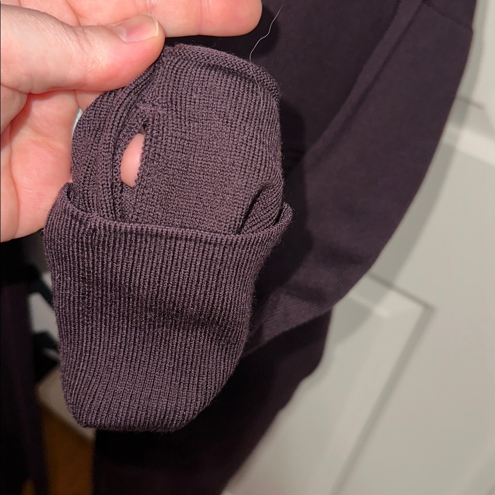 Lululemon Purple Merino Wool Open Front Cardigan Sweater - Picture 2 of 7